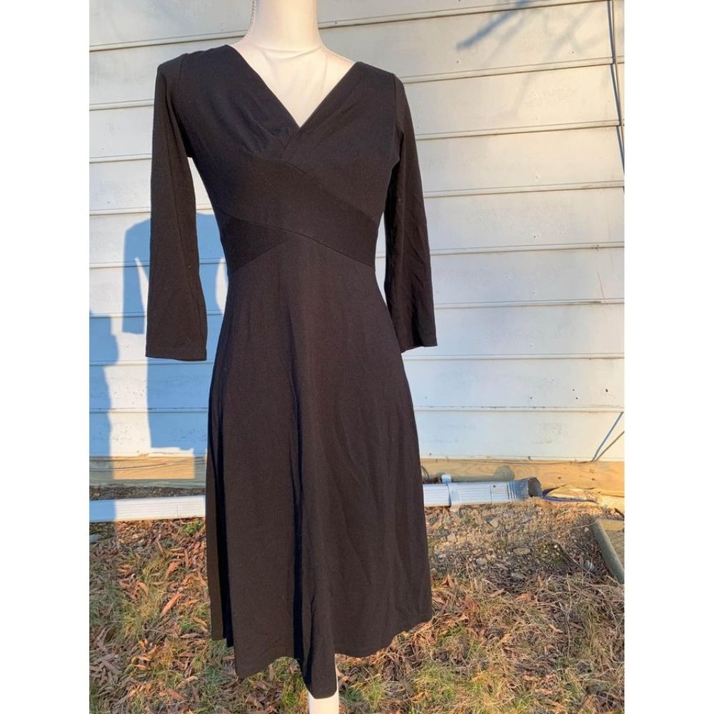 Loft Petite Dress Black Business Casual - Picture 1 of 4